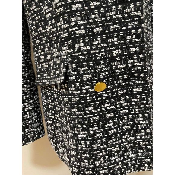 Anthropologie x Maeve Double-Breasted Tweed Jacket Size L - Picture 8 of 11